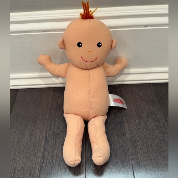 Melissa & Doug Other - Melissa & Doug Infant Toddler Baby Plush Soft Doll with Orange Hair